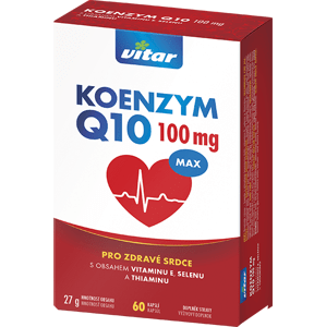 Vitar Koenzym Q10 Max 100 mg 60 kapslí