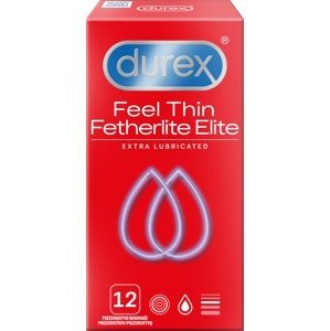 Durex Feel Thin Extra Lubricated Kondomy 12 ks