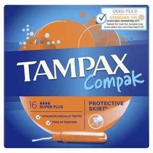 Tampax Compak Super Tampóny s aplikátorem 16 ks