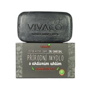 Vivaco Přírodní mýdlo s aktivním uhlím 100 g