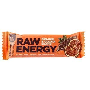 Bombus Raw Energy pomeranč a kakaové boby 50 g