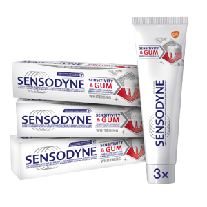 Sensodyne Zubní pasta Sens&Gum Whitening 3 x 75 ml
