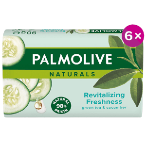 Palmolive mýdlo Naturals zelený čaj a okurka 6 x 90 g