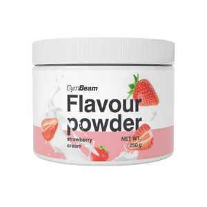 GymBeam Flavour powder jahodový krém 250 g
