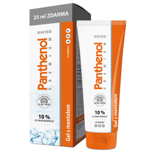 Panthenol 10%Swiss premium gel s mentolem 125 ml