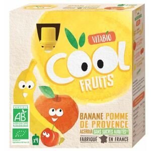 Vitabio Ovocné BIO kapsičky Cool Fruits jablko, banán a acerola 4 x 90 g