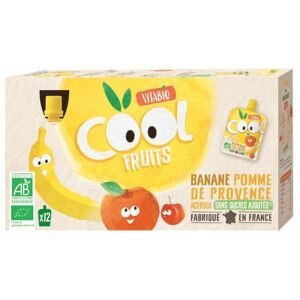 Vitabio Ovocné BIO kapsičky Cool Fruits jablko, banán a acerola 12 x 90 g