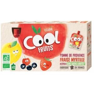 Vitabio ovocné BIO kapsičky Cool Fruits jablko, jahody, borůvky a acerola 12 x 90 g