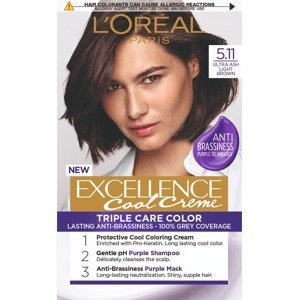 L'Oréal Paris Excellence Cool Creme 5.11 Ultra popelavá světlá hnědá Permanentní barva
