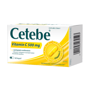 Cetebe ® Vitamin C 500 mg s postupným uvolňováním 60 kapslí