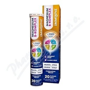 Glenmark Magnesium B-komplex IMMUNE 20 šumivých tablet