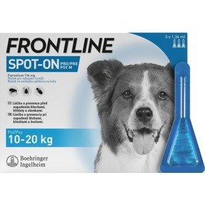 Frontline Spot On Dog M 10-20 kg 3 x 1.34 ml