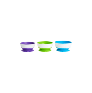 Munchkin Munchkin misky s prísavkami, modrá/zelená/fialová, 3ks 3 ks