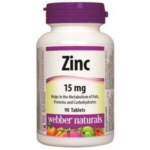 Webber Naturals Zinek 15 mg 90 tablet