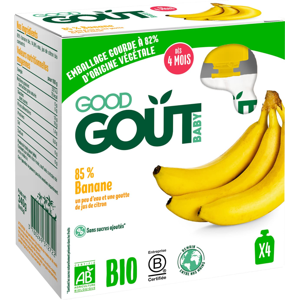 Good Goût BIO Banán 4 x 85 g