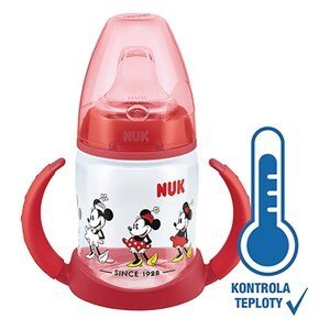 Nuk FC Láhev na učení Disney MICKEY s kontrolou teploty, šedá 150 ml