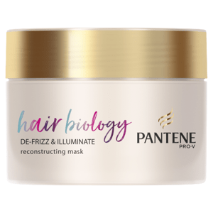 Pantene Hair Biology De-frizz & Illuminate maska 160 ml