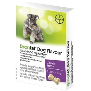 Drontal Dog Flavour 150/144/50 mg tablety 2 tablet
