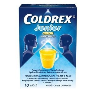 Coldrex Junior Horký nápoj Citron sáčky 10 ks