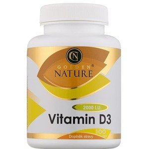 Golden Nature Vitamin D3 2000 I.U.+K2 MK-7+Omega 3 100 kapslí