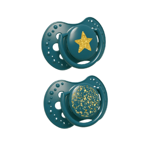 Lovi Dudlík silikonový dynamický Stardust 0-3m zelený 2 ks