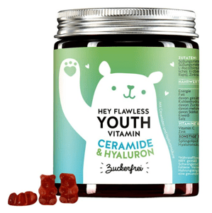 Bears With Benefits Hey Flawless Youth Anti-age vitamíny pro pleť s ceramidy bez cukru, gumídci 60 ks
