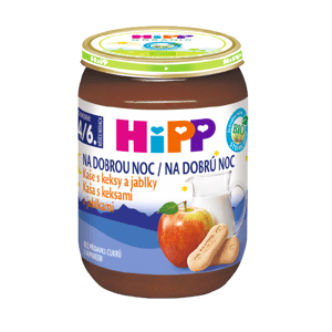 HiPP BIO Kaše na dobrou noc s keksy a jablky 190 g