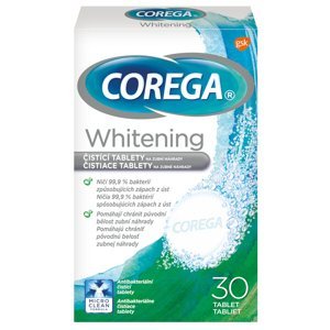 Corega Whitening Čistící tablety 30 ks