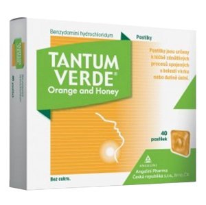 Tantum Verde Orange and honey 40 pastilek