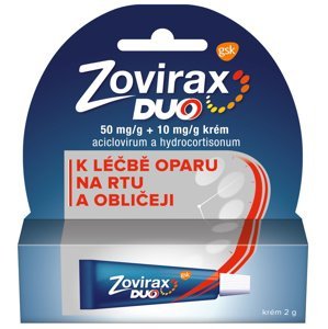 Zovirax Duo 50 mg/g+10 mg/g krém na opary 2 g