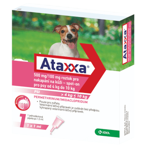 Ataxxa pro psy 4-10 kg spot-on 1 ml