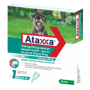 Ataxxa pro psy 10-25kg spot-on 2,5ml 2.5 ml