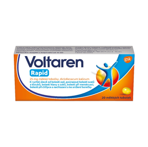 Voltaren Rapid 25 mg měkké tobolky proti bolesti 20 ks