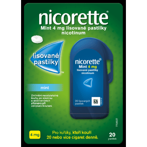 Nicorette Mint 4 mg 20 pastilek