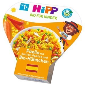 HiPP Dětské těstoviny BIO Paella se zel. a kuřecím 250 g