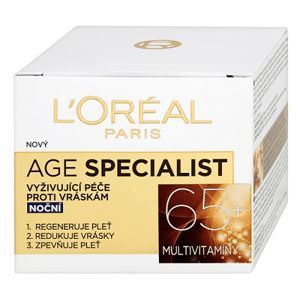 L'Oréal Paris Age Specialist 65+ vyživující péče proti vráskám noční 50 ml
