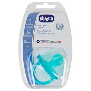 Chicco Celosilikonový dudlík Physio Soft 16-36m modrý