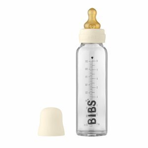 Bibs Baby Bottle skleněná láhev Ivory 225ml