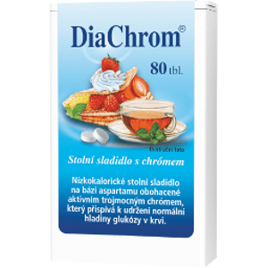 DiaChrom nízkokalorické sladidlo 80 tablet 80 ks
