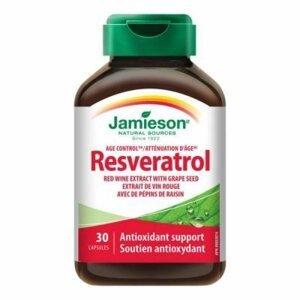 Jamieson Resveratrol 50 mg extrakt z červeného vína 30 kapslí