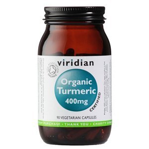 Viridian Turmeric 400 mg Organic 90 kapslí