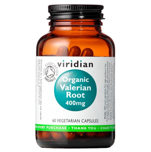 Viridian Valerian Root Organic 400 mg 60 kapslí