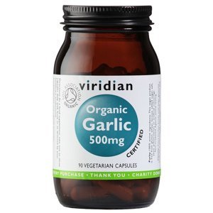 Viridian Garlic 500 mg Organic 90 kapslí