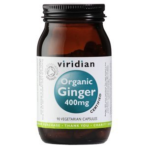 Viridian Ginger 400 mg Organic 90 kapslí
