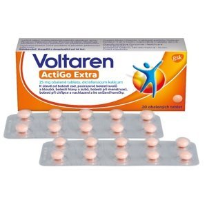 Voltaren Actigo Extra 25 mg obalené tablety úleva od bolesti 20 tablet