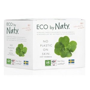 Eco by Naty ECO Dámské prsní vložky Naty pro kojící ženy 30 ks