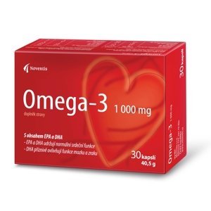 Noventis Omega- 3 1000mg pro zdravé srdce a cévy 30 kapslí