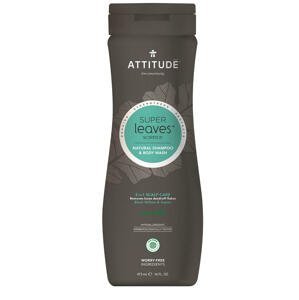 Attitude Super leaves Přírodní pánský šampón & tělové mýdlo (2v1) s detoxikačním účinkem - proti lupům 473 ml