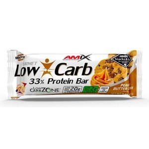 Amix Low-Carb 33% Protein Bar, Peanut Butter Cookies, 60 g