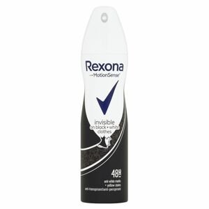 Rexona Invisible Black + White Antiperspirant sprej 150 ml